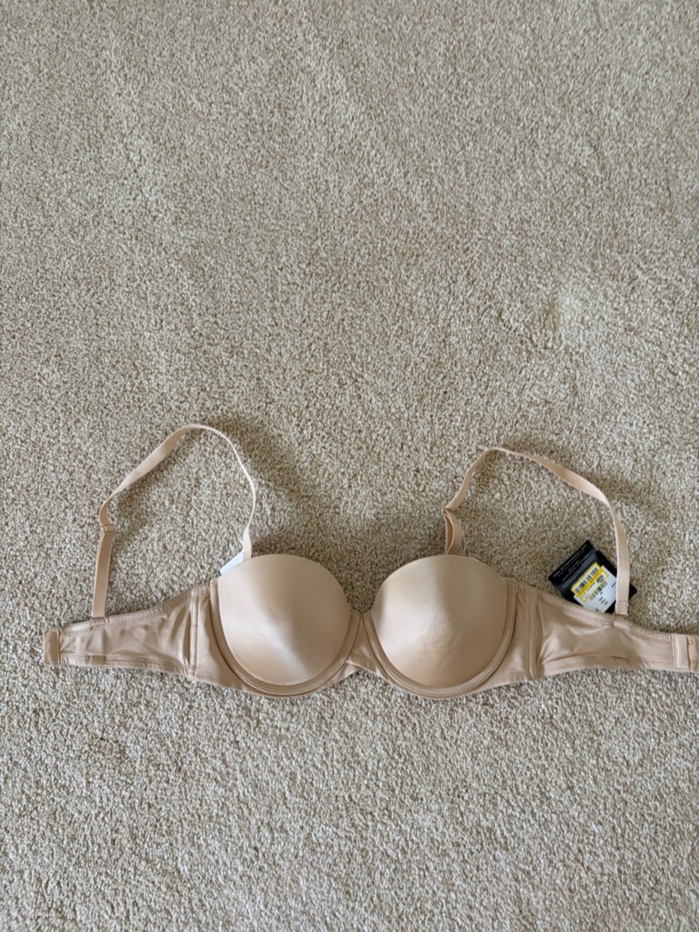 Smooth Nude Underwire Molded Cup Bra - Light Beige